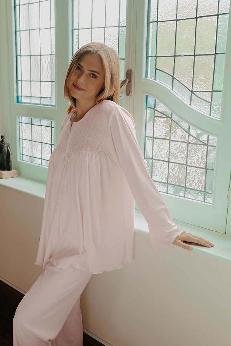 Aurora – Pijama larga rosado
