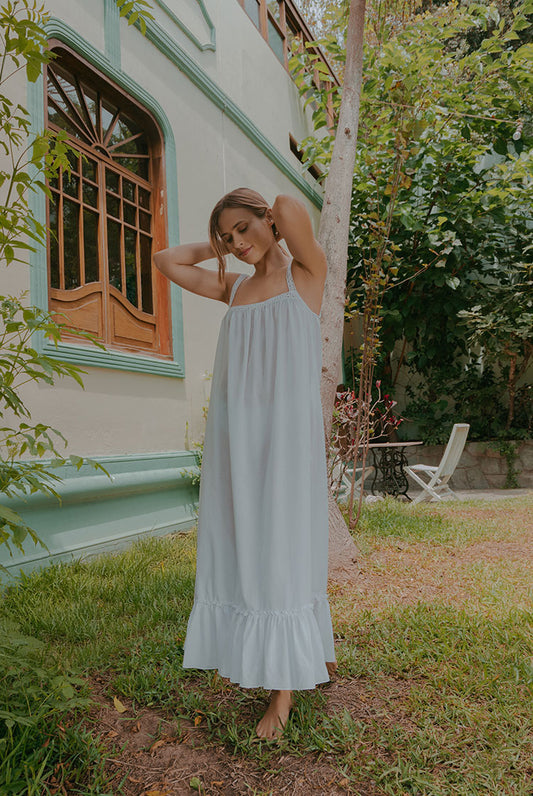 Aura – Camisón sin mangas de algodón nanzu