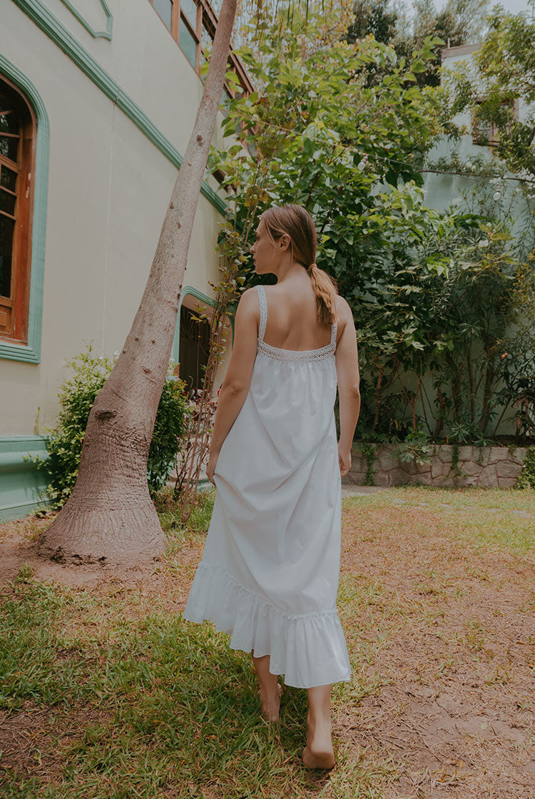 Aura – Camisón sin mangas de algodón nanzu
